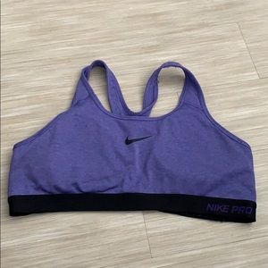 Purple Nike Padded Sports Bra